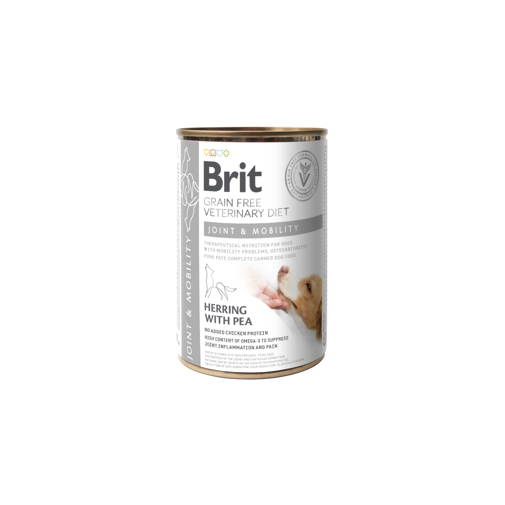 Brit Joint & Mobility Dog Umido 400 g – Umido Grain Free all’Aringa per Articolazioni