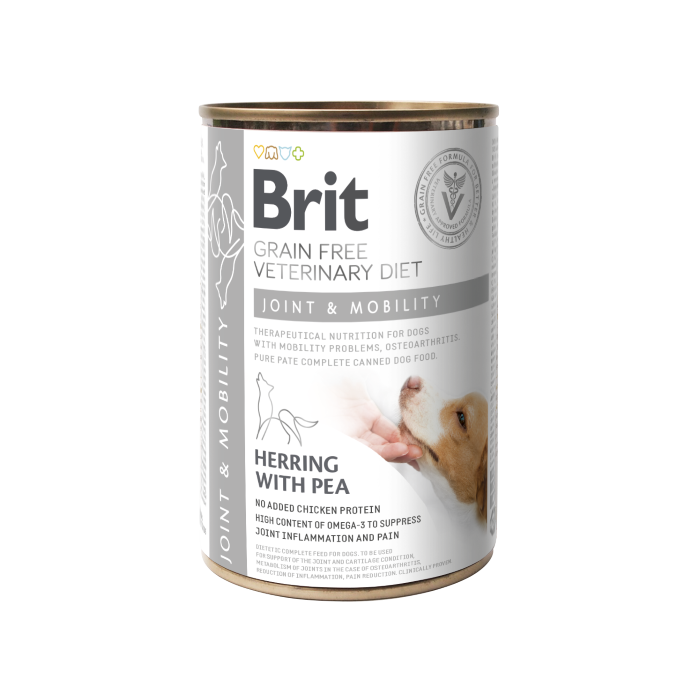 Brit Joint & Mobility Dog Umido 400 g – Umido Grain Free all’Aringa per Articolazioni