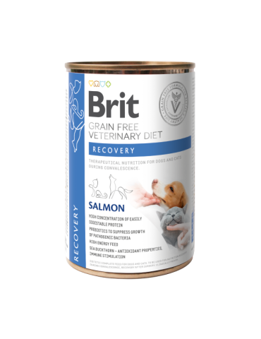 Brit Recovery Dog Umido 400 g – Alimento per cani convalescenti con salmone e fegato