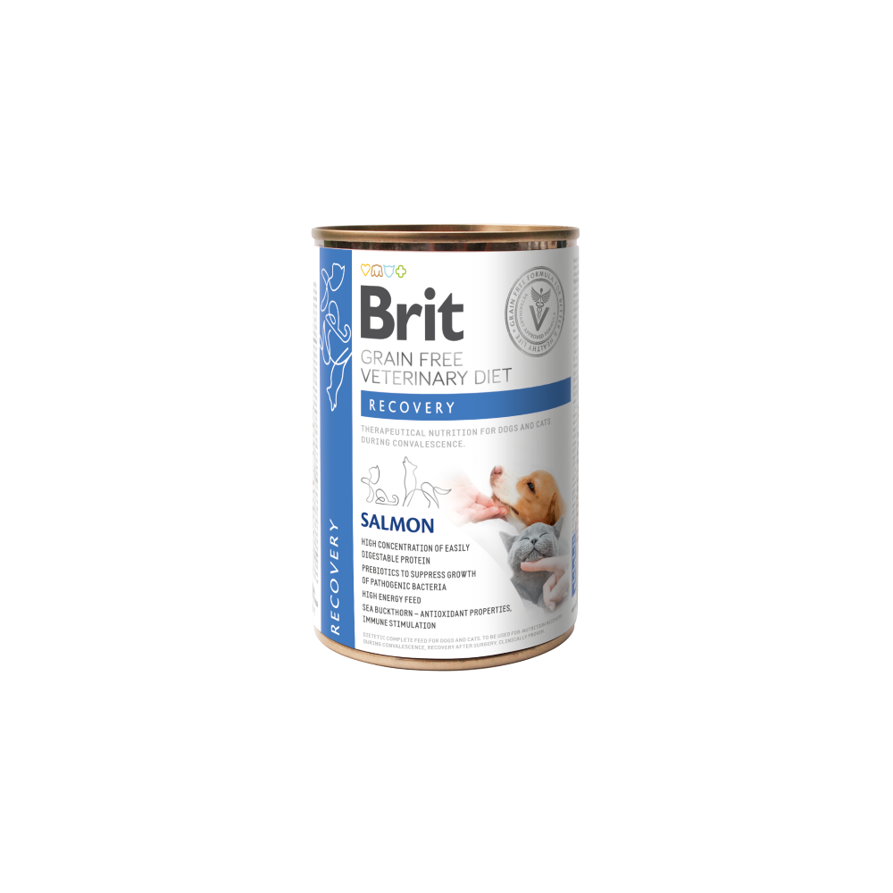 Brit Recovery Dog Umido 400 g – Alimento per cani convalescenti con salmone e fegato