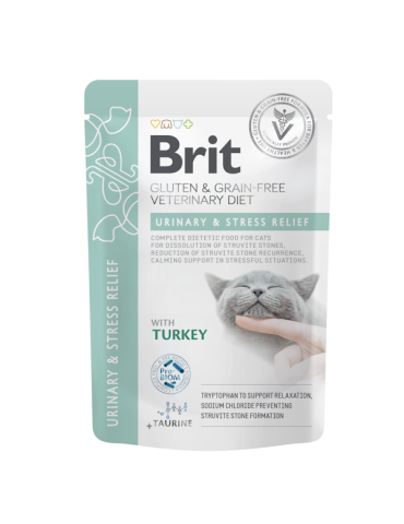 Brit Veterinary Diet Cat Urinary & Stress – Umido in Bustina | Zoopluto