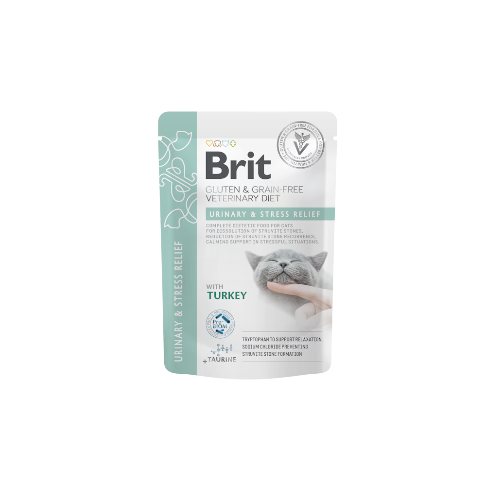 Brit Veterinary Diet Cat Urinary & Stress – Umido in Bustina | Zoopluto