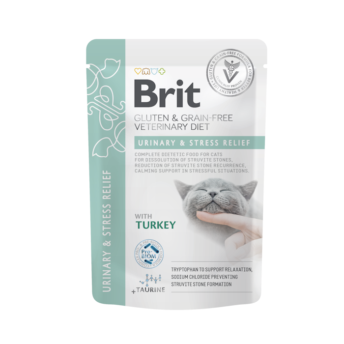 Brit Veterinary Diet Cat Urinary & Stress – Umido in Bustina | Zoopluto