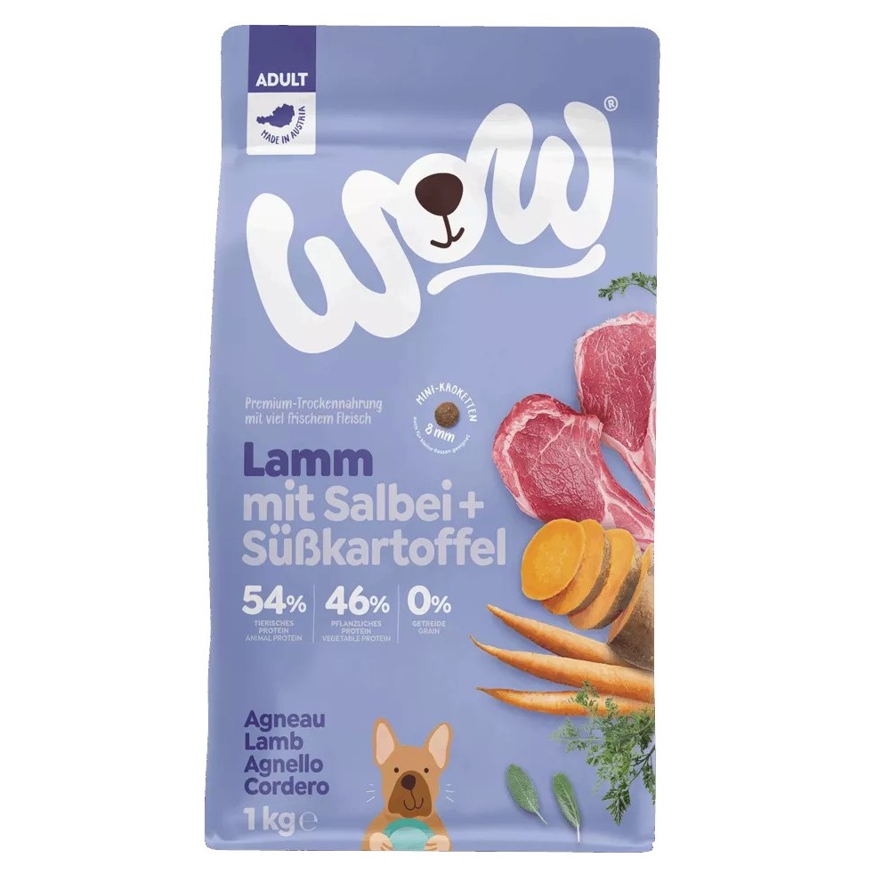WOW Grain Free Minis Agnello 1 kg – Crocchette per Cani Piccoli