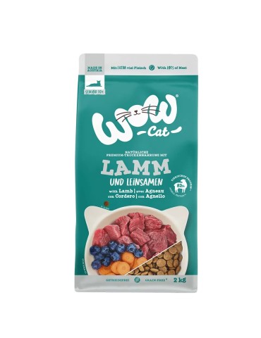 Crocchette Grain Free Senior WOW Agnello per Gatti Adulti 2kg