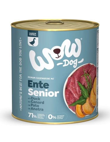 WOW Umido Cane Senior Anatra 150g - Grain Free Naturale per Cani Anziani