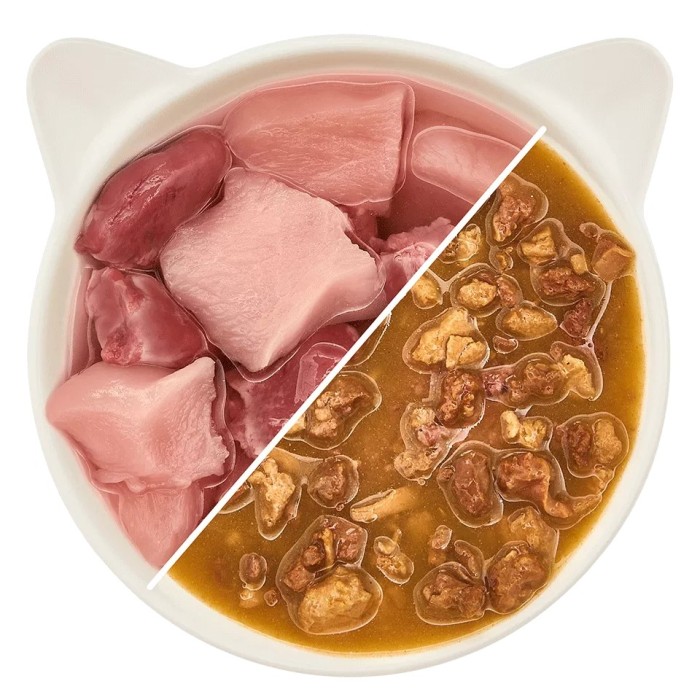 WOW Cat Adult Pollo in Salsa 85g - Umido Grain Free Naturale per Gatti