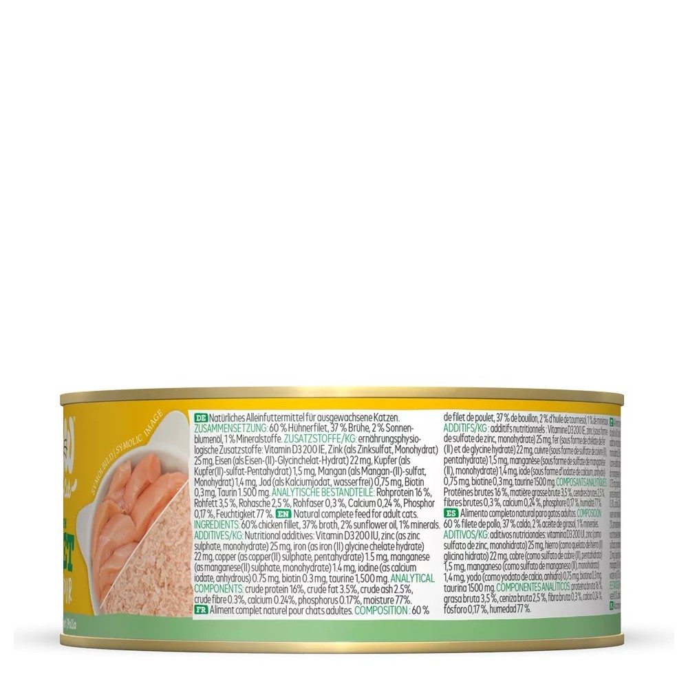 WOW Cat Adulto Filetto di Pollo 70g – Umido naturale grain free per gatti