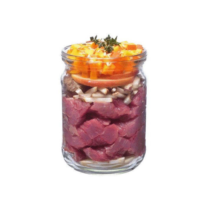 BRIT FRESH Manzo e Zucca 400g – Umido naturale per cani con carne fresca