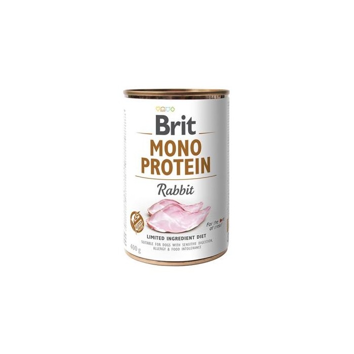 Brit Care Monoproteico Coniglio 400g - Umido naturale per cani sensibili