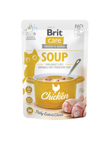 Brit Care Cat Soup Pollo Zuppa in Bustina per Gatti | Zoopluto