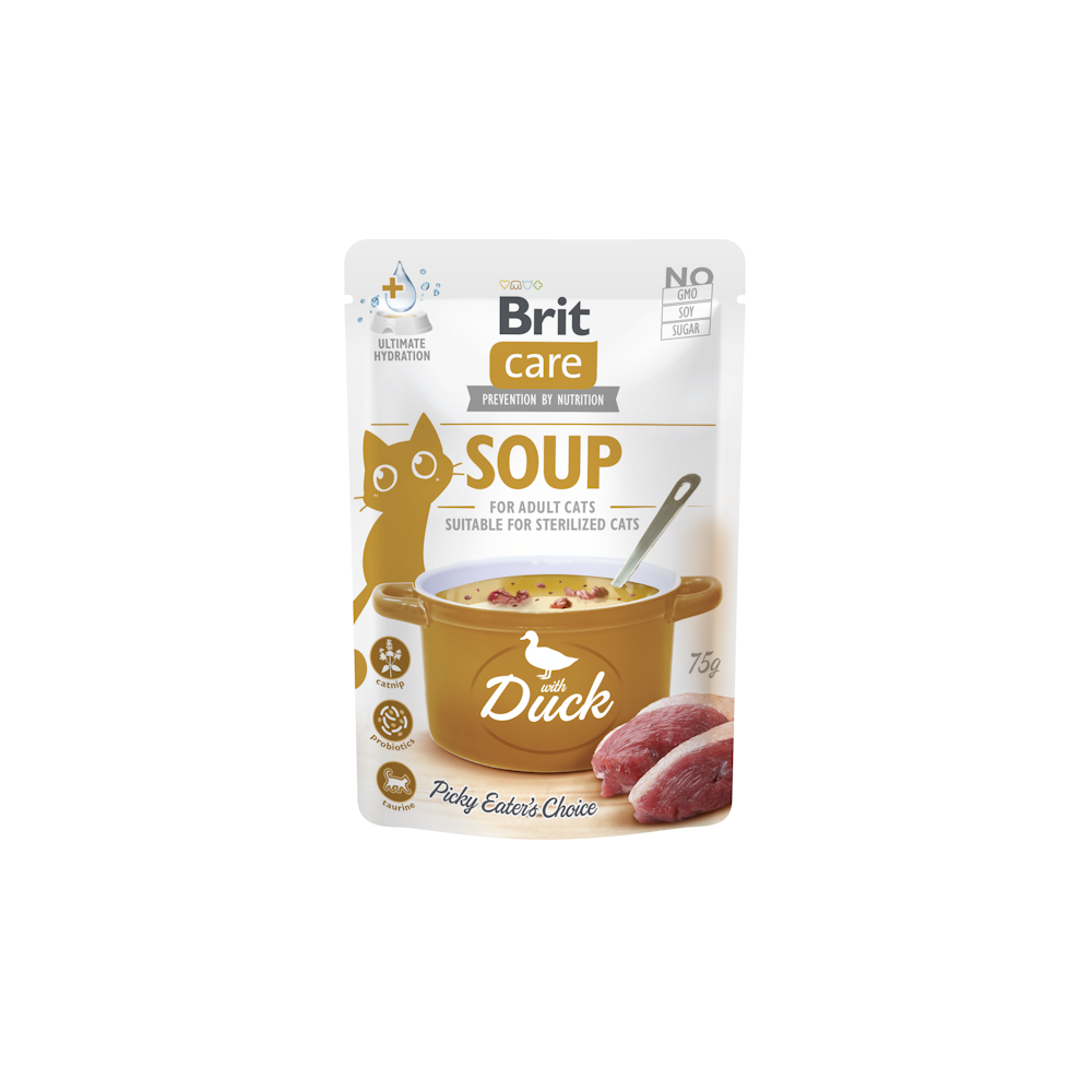 Brit Care Cat Soup Anatra Zuppa in Bustina per Gatti | Zoopluto