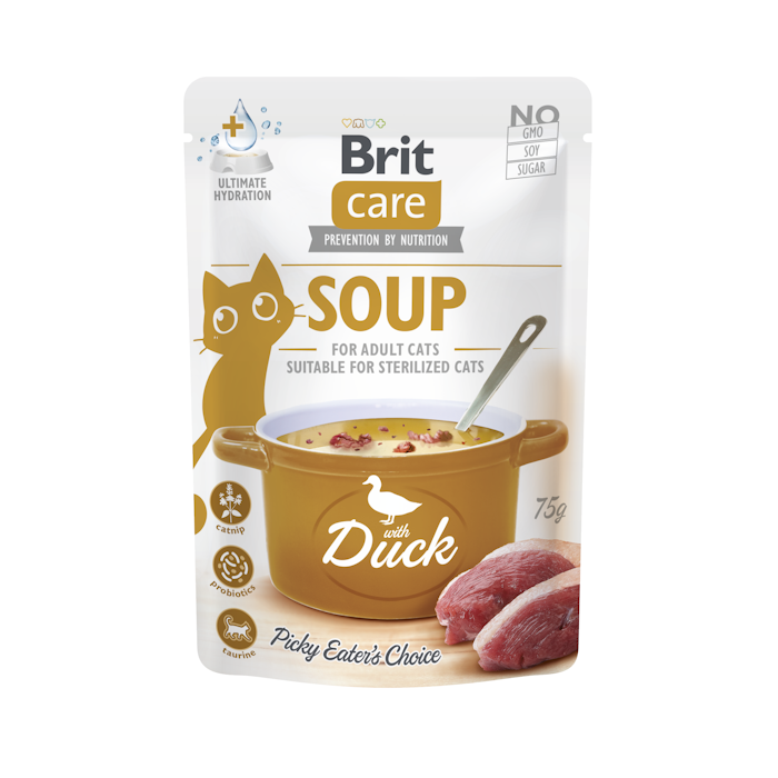 Brit Care Cat Soup Anatra Zuppa in Bustina per Gatti | Zoopluto