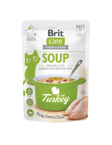 Brit Care Cat Soup Tacchino Zuppa in Bustina per Gatti | Zoopluto