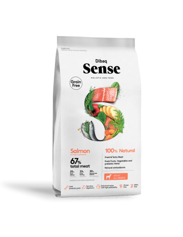 Dibaq Sense Grain Free Salmone 2kg – Crocchette Monoproteiche per Cani Adulti