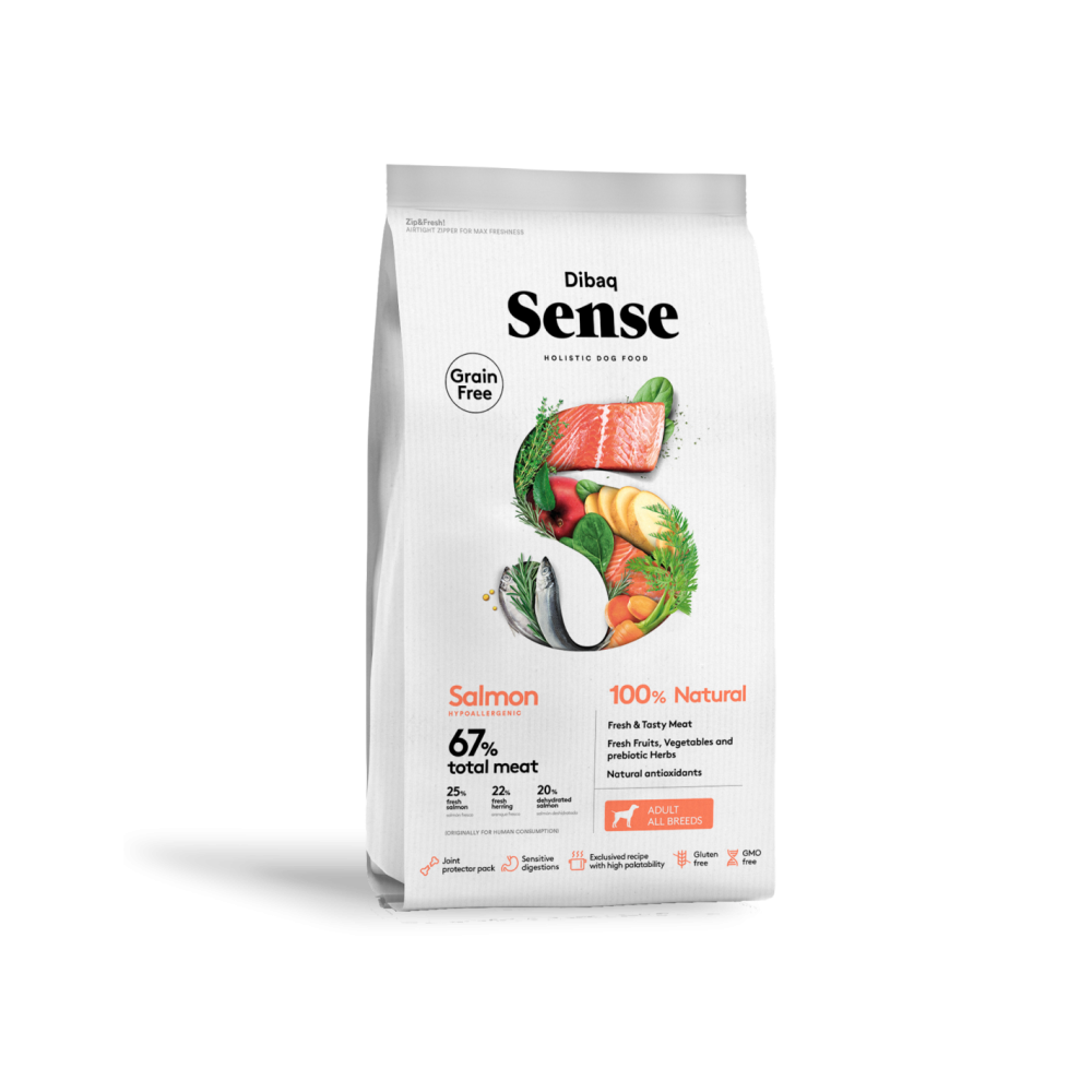 Dibaq Sense Grain Free Salmone 2kg – Crocchette Monoproteiche per Cani Adulti
