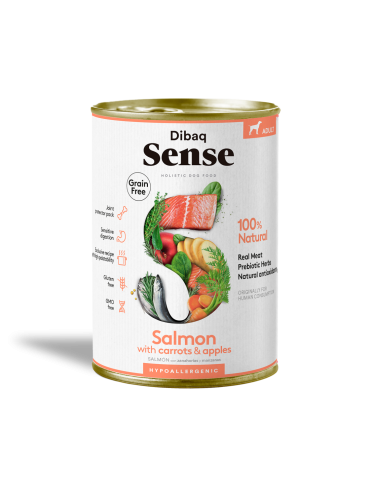 Dibaq Sense Wet Grain Free Salmon 380g – Umido senza cereali al salmone per cani