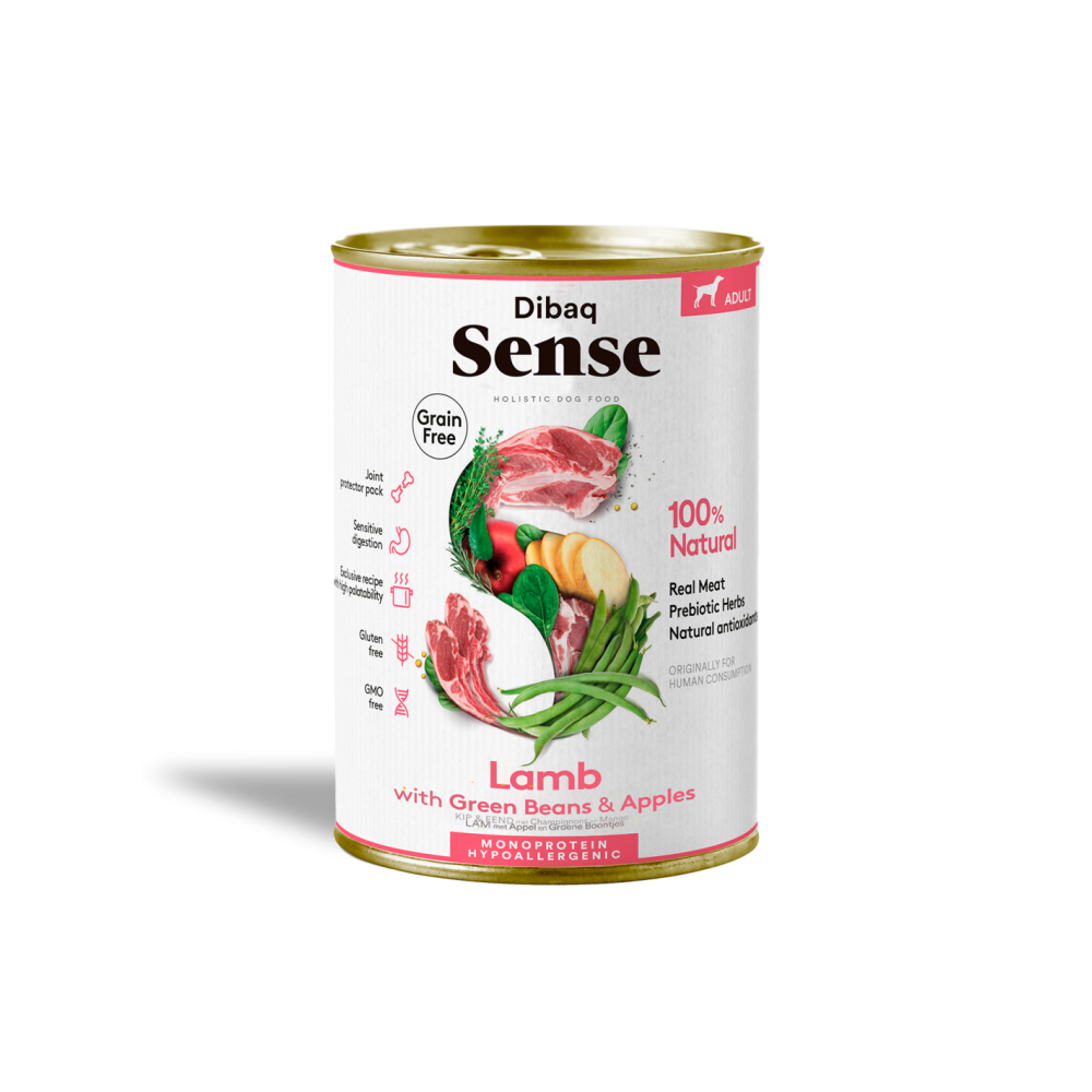 Dibaq Sense Wet Grain Free Lamb 380g – Umido senza cereali all’agnello per cani