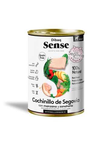 Dibaq Sense Wet Grain Free Segovian Suckling Pig 380g – Umido senza cereali con maialino di Segovia