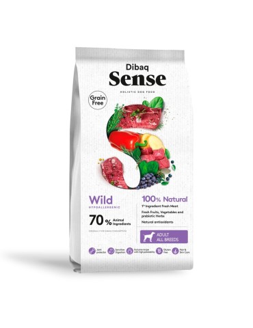 Dibaq Sense Grain Free Wild Boar & Deer 10kg – Crocchette senza cereali con cinghiale e cervo per cani