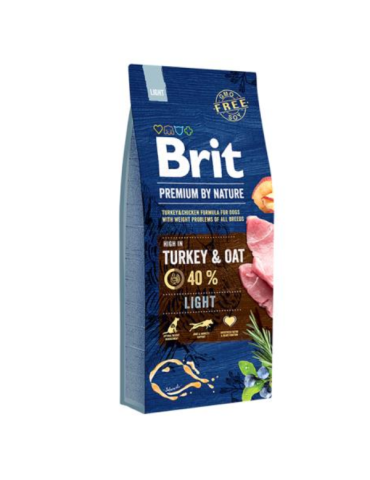 Brit Tacchino Light 15KG – Crocchette Dietetiche Cani