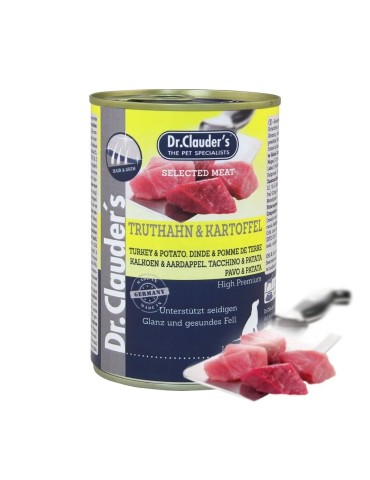 Dr. Clauder's Selected Meat Tacchino e Patate 400g | Grain Free Omega 3