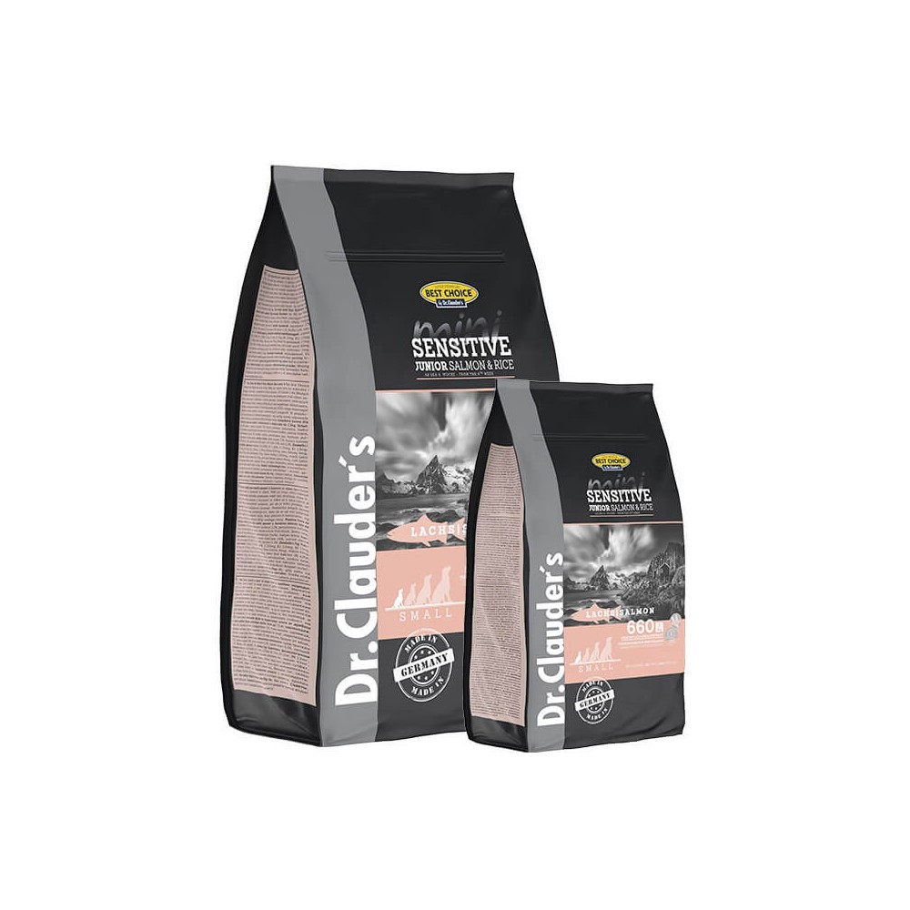 Dr. Clauder's Mini Junior Salmone e Riso 2kg | Cuccioli Sensibili