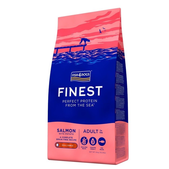 Fish4Dogs Finest Salmone e Patate 6kg | Crocchette Grandi Grain Free