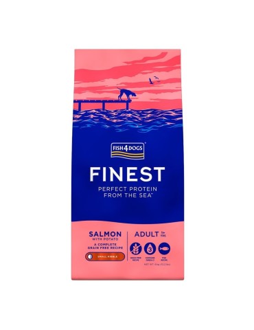 Fish4Dogs Finest Salmone e Patate Small Kibble 6kg | Grain Free