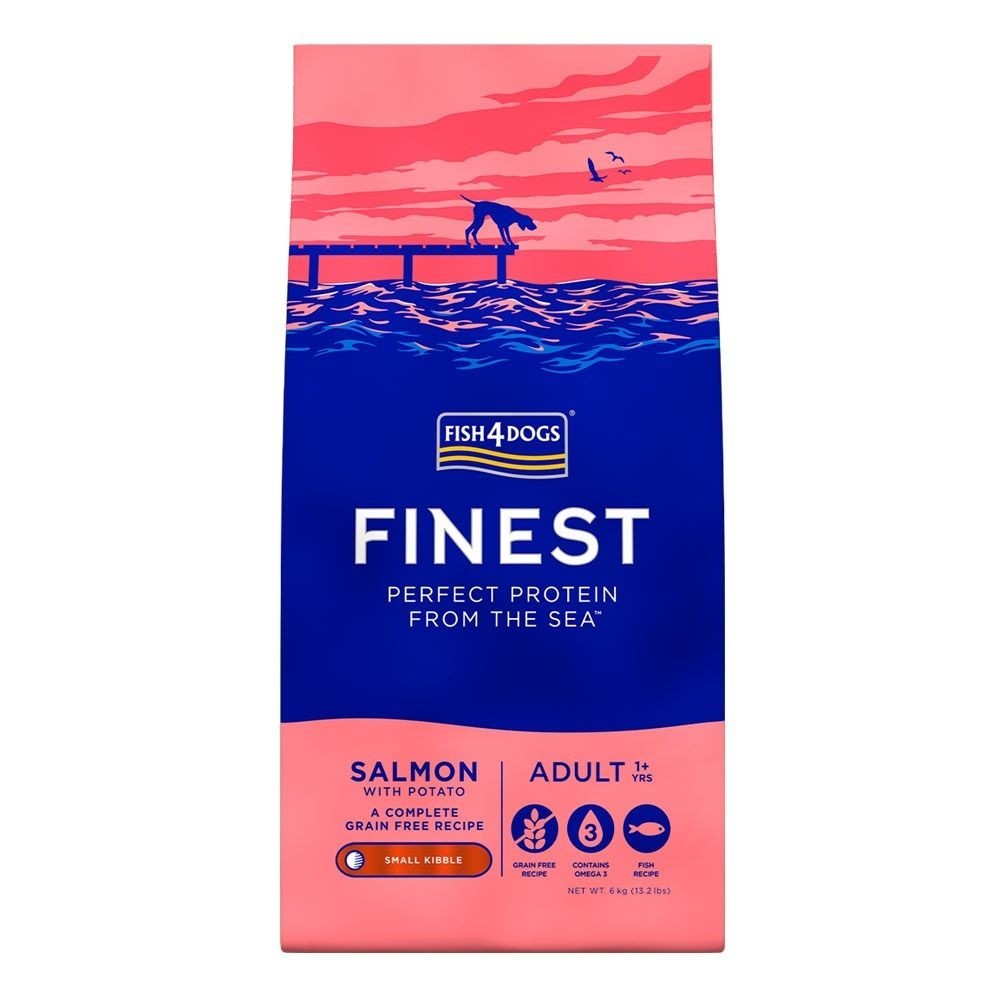 Fish4Dogs Finest Salmone e Patate Small Kibble 6kg | Grain Free