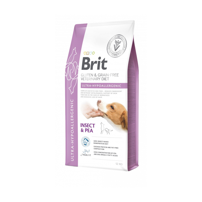 Brit Veterinary Diet Ultra-Hypoallergenic 12kg | Insetti Grain Free