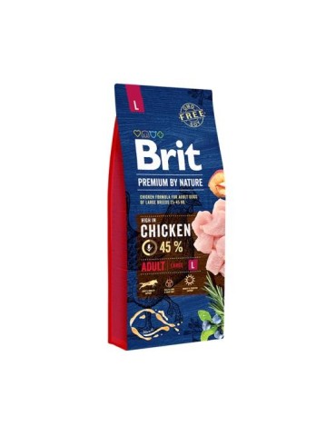 Brit BP Nature Adult Pollo Large 15KG - Crocchette Naturali per Cani Adulti Taglia Grande