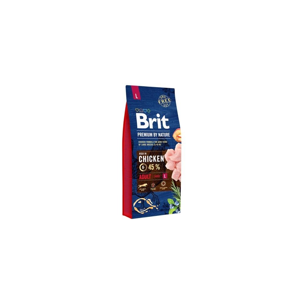 Brit BP Nature Adult Pollo Large 15KG - Crocchette Naturali per Cani Adulti Taglia Grande