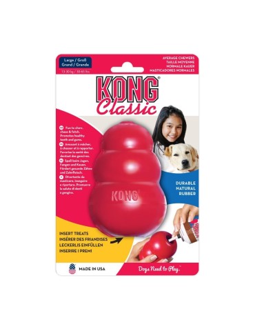 KONG Classic Large | Gioco in Gomma Naturale per Cani 13-30kg