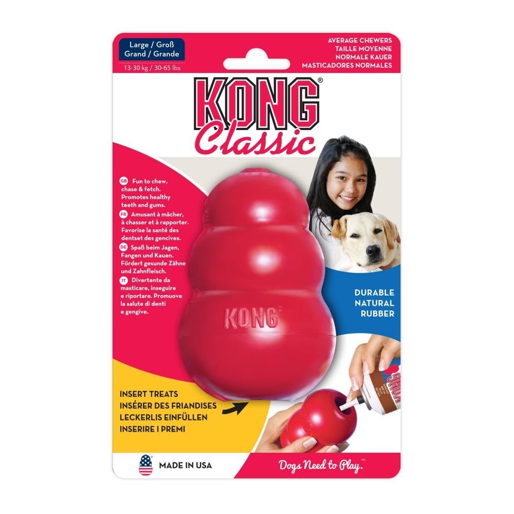 KONG Classic Large | Gioco in Gomma Naturale per Cani 13-30kg