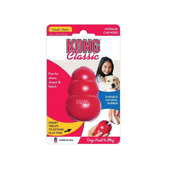 KONG Classic Small | Gioco Gomma per Cani Piccoli e Cuccioli