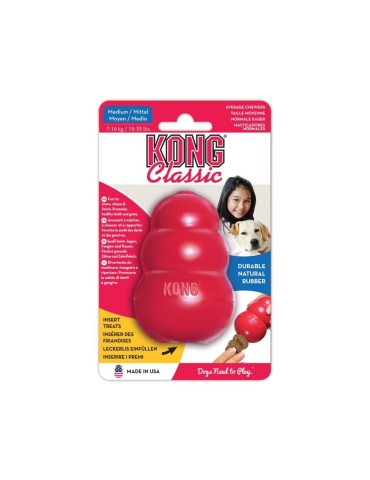 KONG Classic Medium | Gioco Gomma per Cani 7-16kg | Originale