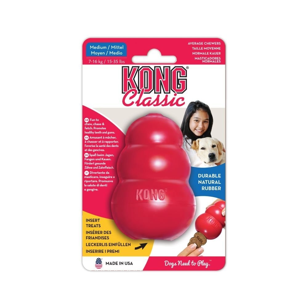 KONG Classic Medium | Gioco Gomma per Cani 7-16kg | Originale