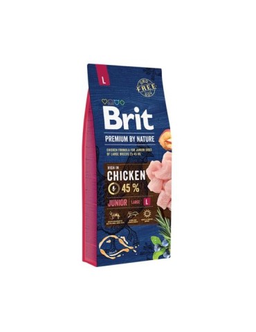 Brit BP Nature Junior Pollo Large 15KG - Crocchette Naturali per Cuccioli Taglia Grande