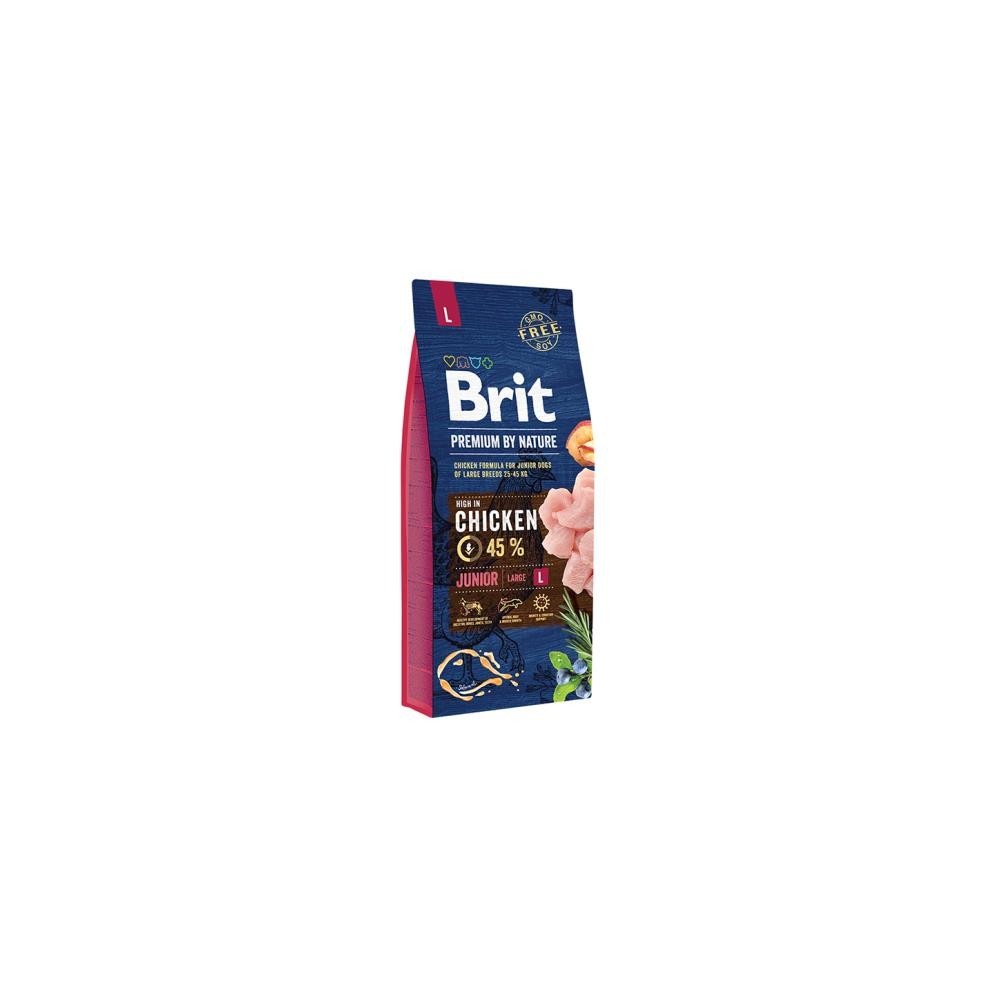 Brit BP Nature Junior Pollo Large 15KG - Crocchette Naturali per Cuccioli Taglia Grande
