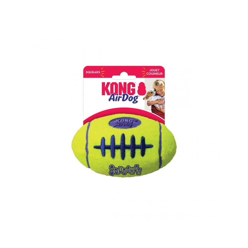 KONG AirDog Squeaker Football Medium | Palla Football per Cani Medi