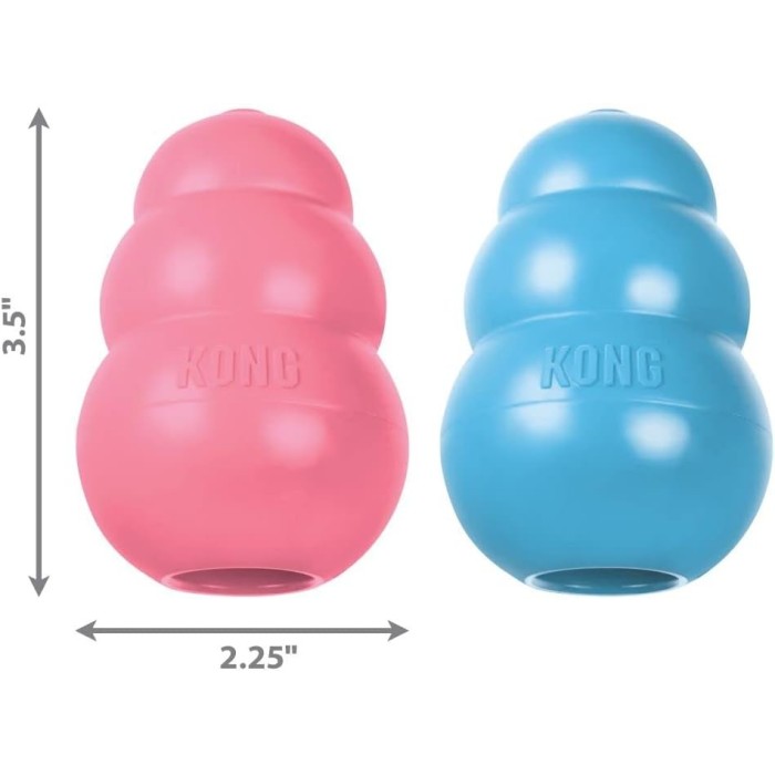 KONG Puppy Small | Gioco Dentizione per Cuccioli in Gomma Morbida