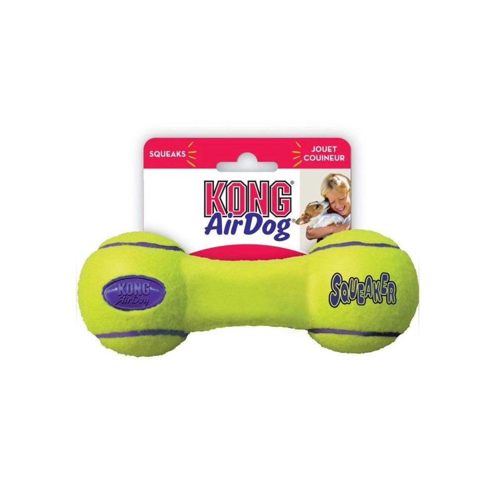 KONG AirDog Dumbbell Small | Manubrio Sonoro per Cani Piccoli