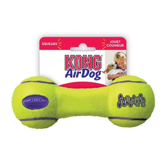 KONG AirDog Dumbbell Small | Manubrio Sonoro per Cani Piccoli