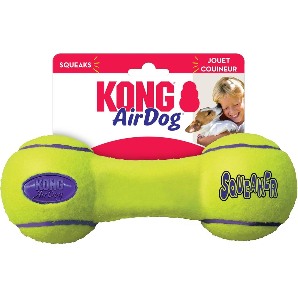 KONG AirDog Dumbbell Large | Manubrio Sonoro per Cani Grandi