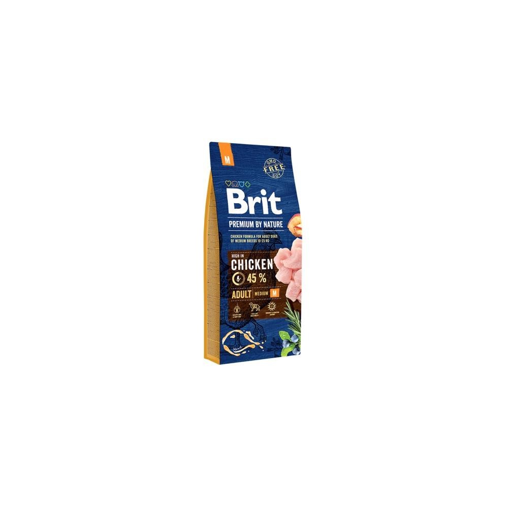 Brit BP Nature Adult Pollo Medium 15KG | Crocchette Naturali per Cani Taglia Media
