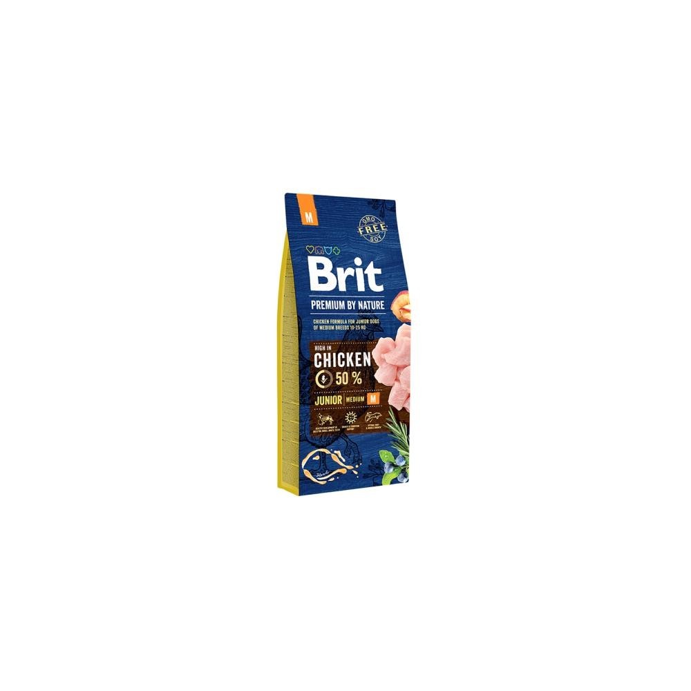 Brit BP Nature Junior Pollo Medium 15KG - Crocchette Naturali per Cuccioli Taglia Media