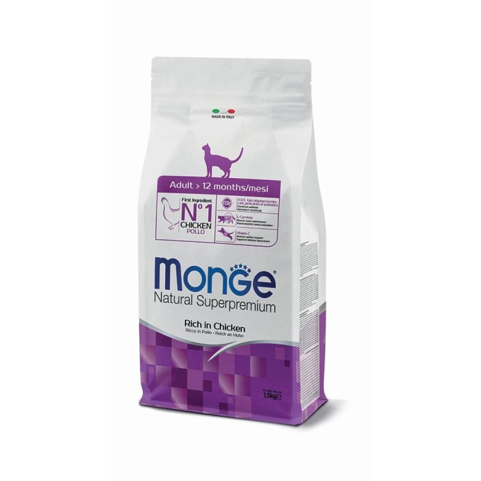 Monge Natural Superpremium Adult Ricco in Pollo 1.5 Kg | Zoopluto