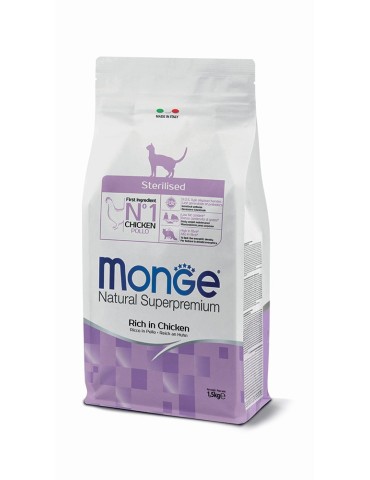 Monge Natural Superpremium Sterilised Ricco in Pollo 1,5 Kg | Zoopluto