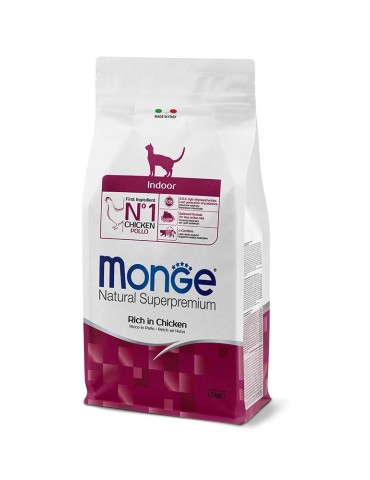 Monge Natural Superpremium Indoor Ricco in Pollo 1,5 Kg | Zoopluto